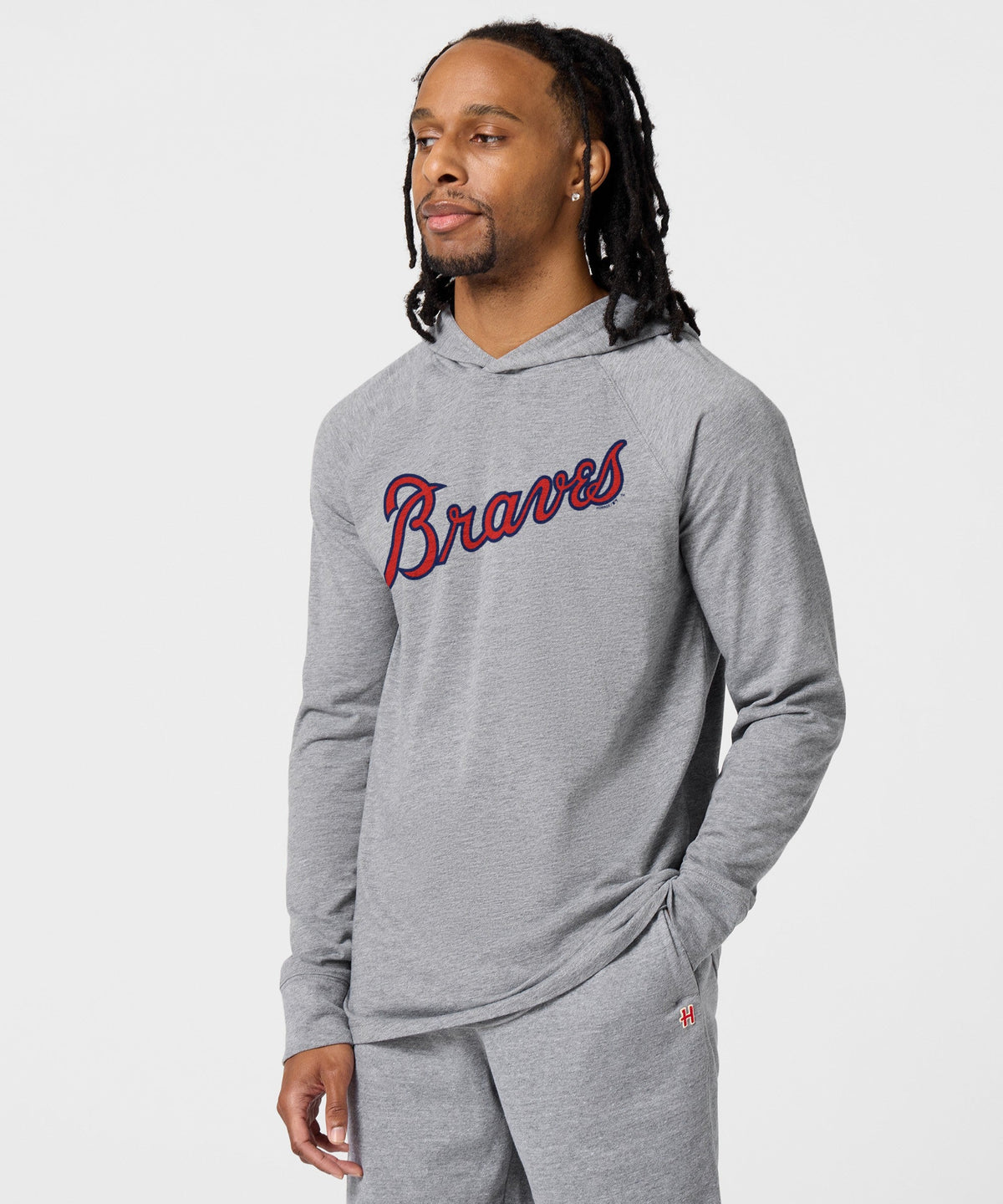 Atlanta Braves Jersey Logo '66 Lightweight Hoodie product image 3