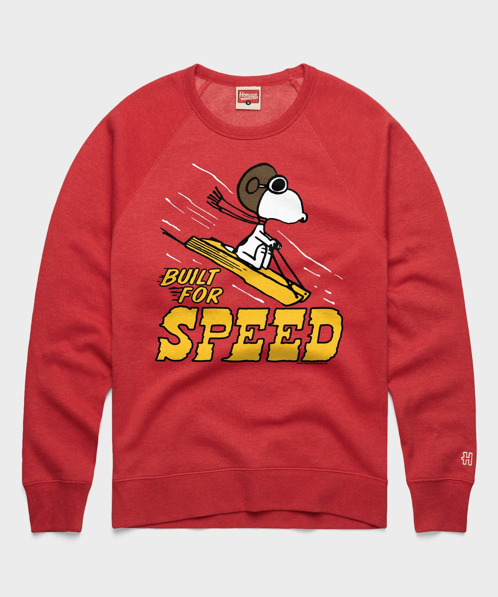 Peanuts Snoopy Built For Speed Crewneck product image 1