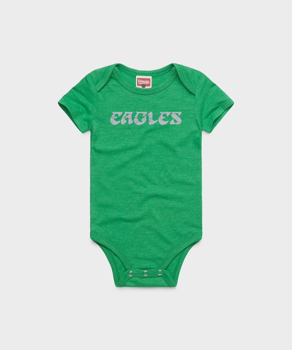 Philadelphia Eagles Wordmark '73 Baby One Piece