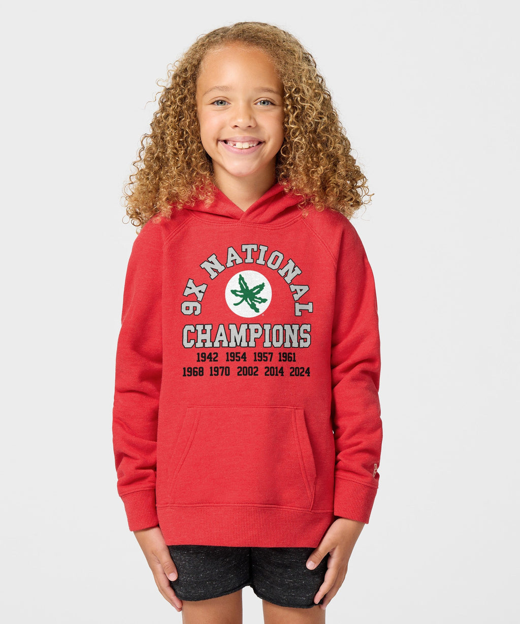 Youth Ohio State 9X National Champions Hoodie product image 3