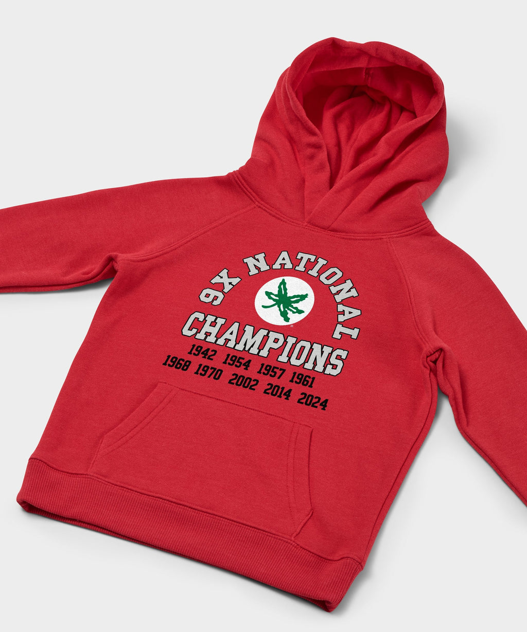 Youth Ohio State 9X National Champions Hoodie product image 2